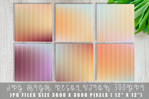 Art deco pattern digital paper with gradient summer color background Digital Pattern artnoy 