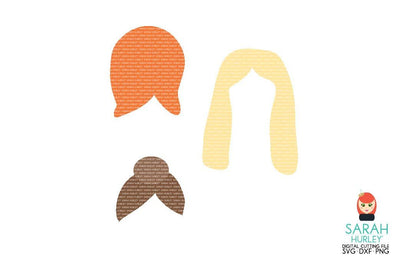 Art Doll Hairstyles SVG Sarah Hurley 