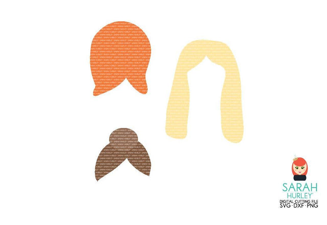 Art Doll Hairstyles SVG Sarah Hurley 