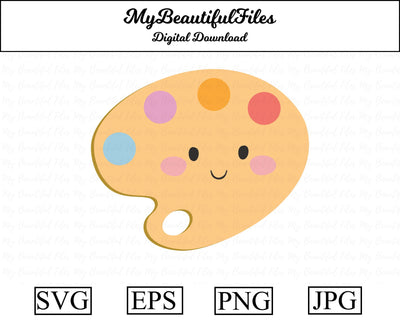 art palette - school SVG MyBeautifulFiles 