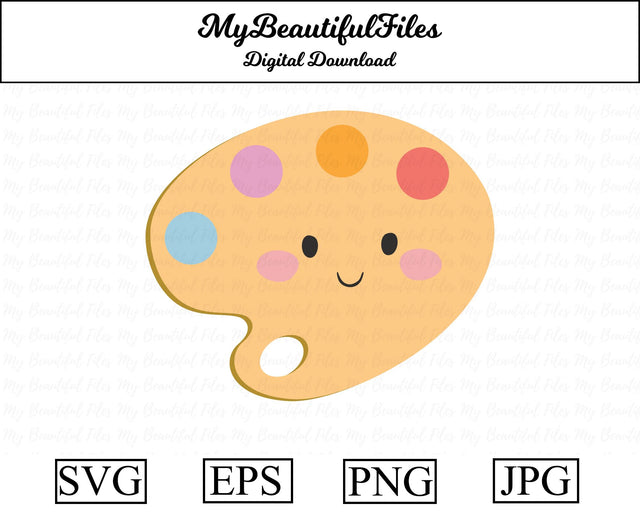 art palette - school SVG MyBeautifulFiles 