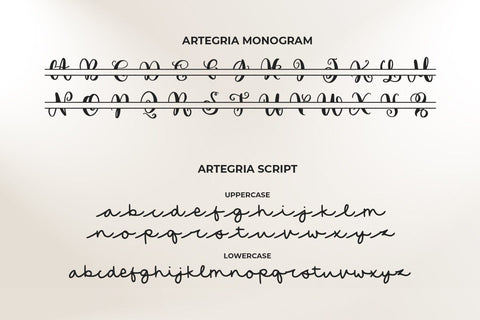 Artegria - Monogram Duo Font Abo Daniel Studio 