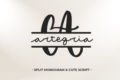 Artegria - Monogram Duo Font Abo Daniel Studio 