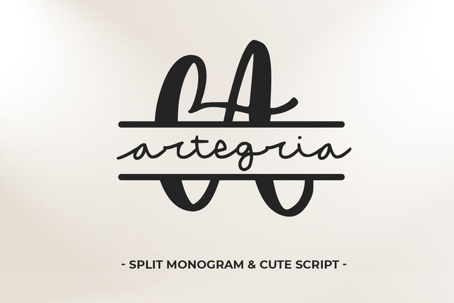 Artegria - Monogram Duo Font Abo Daniel Studio 