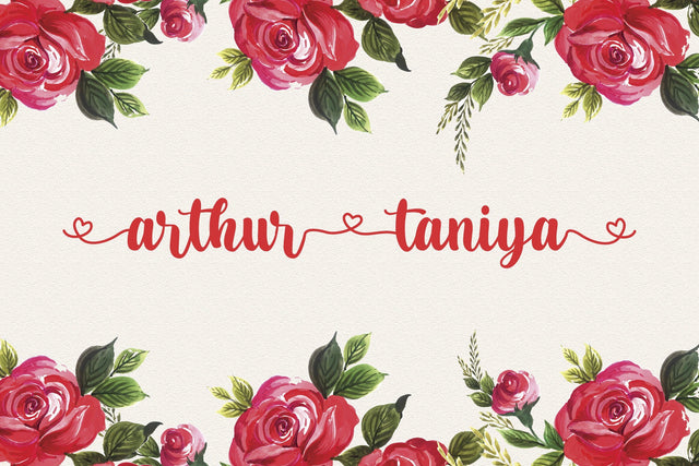 Arthur Taniya - Lovely Calligraphy Font Font StringLabs 
