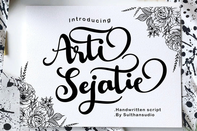 Arti Sejati Font Sulthan studio 