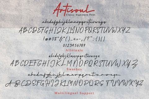 Artisoul Signature Font studioalmeera 