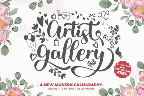 Artist Gallery Font Studio Natural Ink 