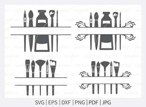 Artist Monogram SVG, Artist Svg, Artist Silhouette, Art Supplies SVG, Artist brush svg, Artbeat svg, Paintbrush SVG, Ari Vector File, svg SVG Dinvect 