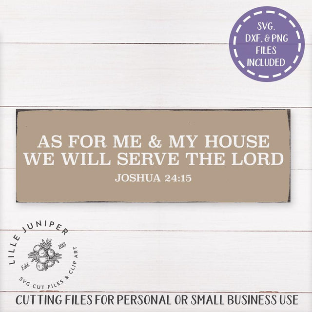 As For Me and My House SVG SVG LilleJuniper 