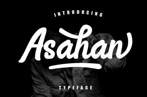 Asahan bold script Font Chamsae Studio 