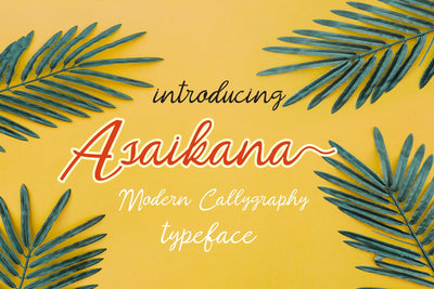 Asaikana Script Font mahyud creatif