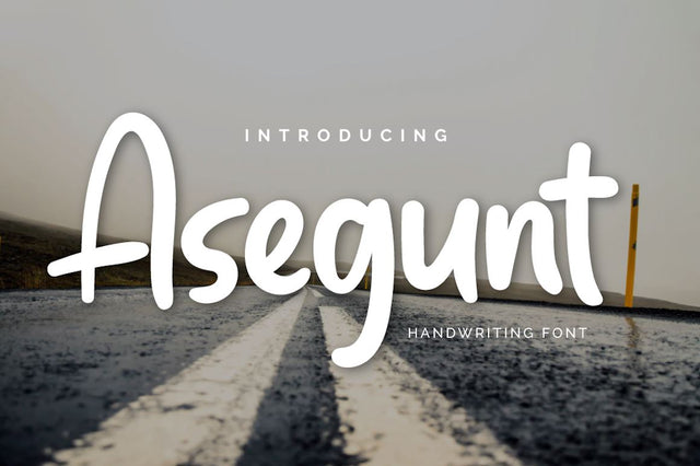 Asegunt Font twinletter 