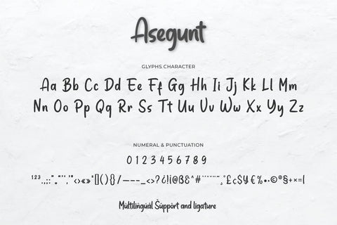 Asegunt Font twinletter 