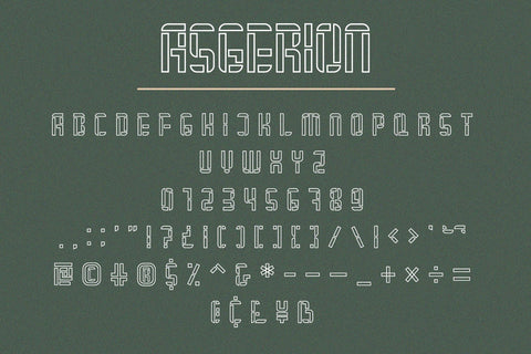 Asgerion - Display Font Trio Font Alpaprana Studio 