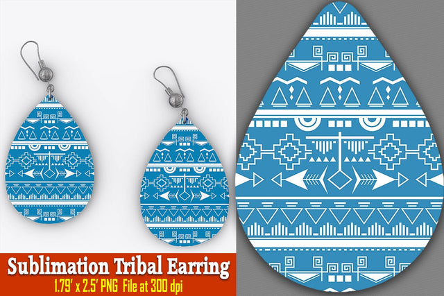 Asha Tribal Earring Sublimation Ethnic Touch 