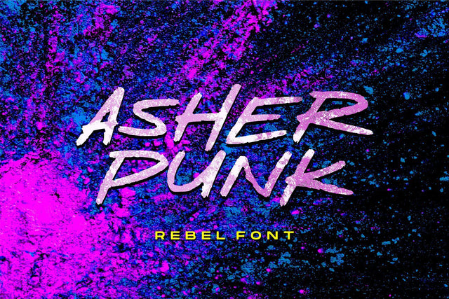 Asher Punk Font Allouse.Studio 