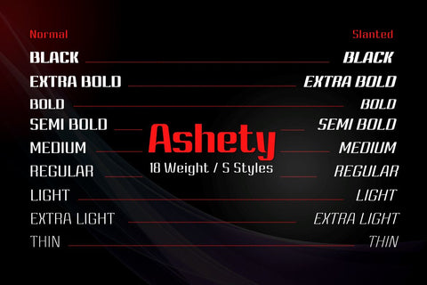 Ashety Font twinletter 