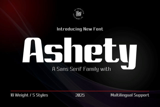 Ashety Font twinletter 