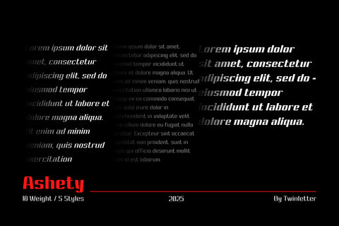 Ashety Font twinletter 