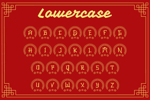 Ashito Chinese Monogram Font Attype studio 