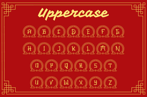 Ashito Chinese Monogram Font Attype studio 