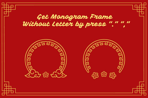 Ashito Chinese Monogram Font Attype studio 