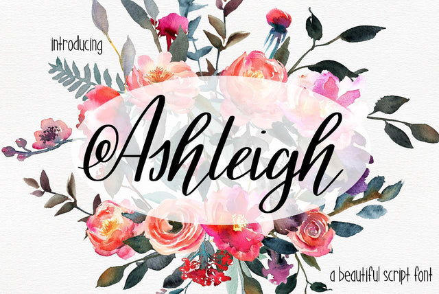 Ashleigh Script Font Kitaleigh 