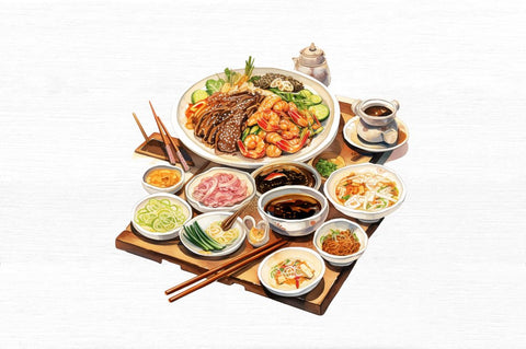 Asia Foods Watercolor Clipart Sublimation Regulrcrative 