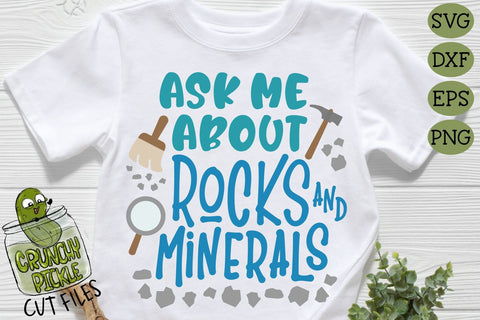 Ask Me About Rocks and Minerals SVG SVG Crunchy Pickle 