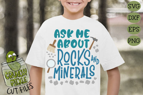 Ask Me About Rocks and Minerals SVG SVG Crunchy Pickle 