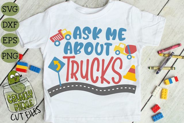 Ask Me About Trucks SVG SVG Crunchy Pickle 
