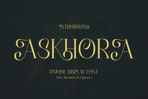 Askhora Typeface Font Storytype Studio 