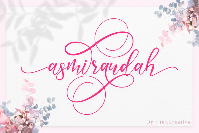Asmirandah Font Jun Creative 