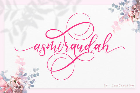 Asmirandah Font Jun Creative 