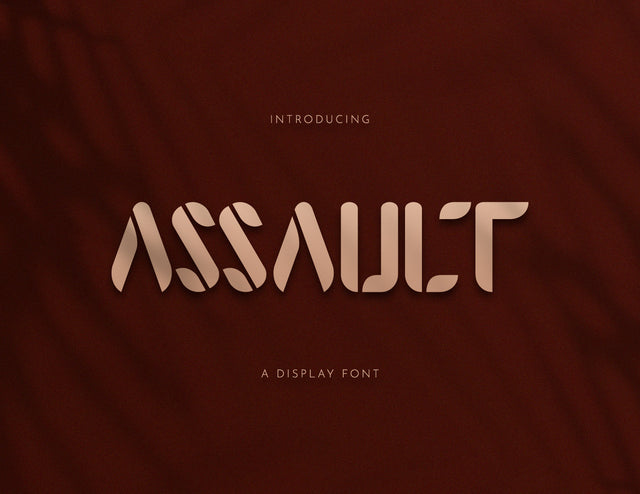 Assault Modern Display Font Font inferno.studio3 