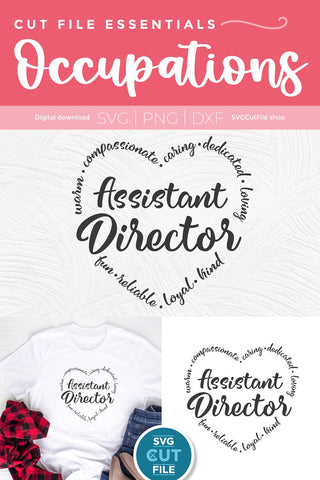 Assistant Director svg, Asst Director of Operations svg, Activity appreciation svg SVG SVG Cut File 