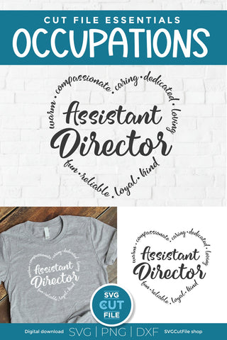 Assistant Director svg, Asst Director of Operations svg, Activity appreciation svg SVG SVG Cut File 