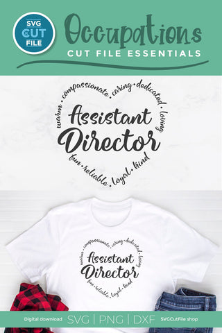 Assistant Director svg, Asst Director of Operations svg, Activity appreciation svg SVG SVG Cut File 