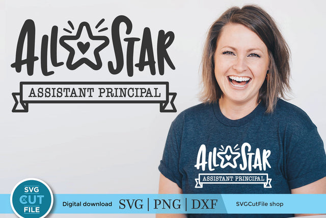 Assistant principal svg all star SVG SVG Cut File 