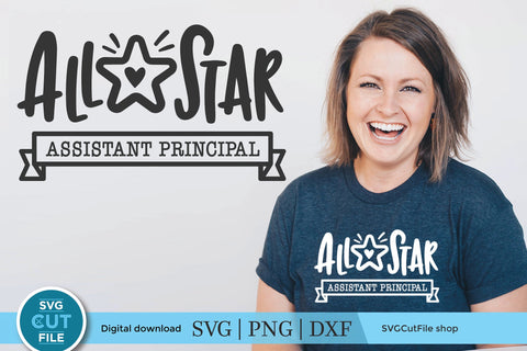 Assistant principal svg all star SVG SVG Cut File 