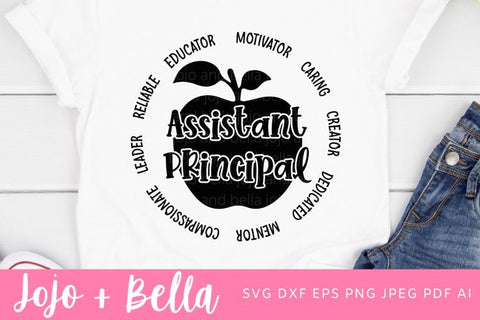 Assistant Principal Svg, Back to School Svg, Svg, School Svg, Kids Svg, Teacher Svg, Svg Designs For Cricut, Sublimation Designs Downloads SVG Jojo&Bella 