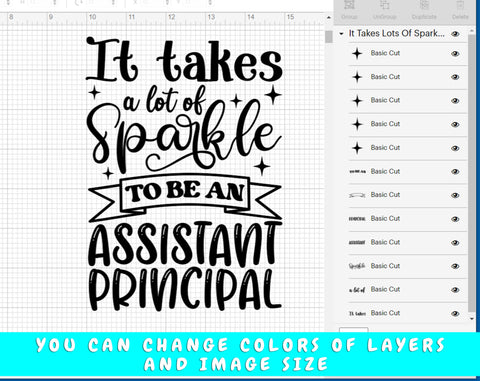 Assistant Principal SVG Bundle, 6 Designs, Assistant Principal Definition SVG, Assistant Principal Rainbow SVG, It Takes A Lot Of Sparkle To Be An Assistant Principal SVG SVG HappyDesignStudio 