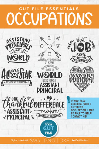 Assistant Principal svg bundle, Elementary school assistant principal SVG SVG Cut File 