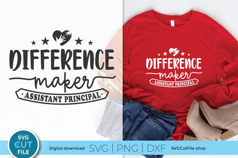 Assistant principal svg Difference Maker SVG SVG Cut File 