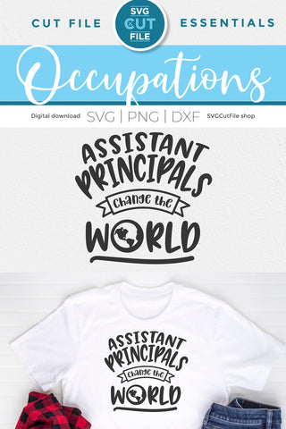 Assistant principal svg for Cricut or Silhouette SVG SVG Cut File 