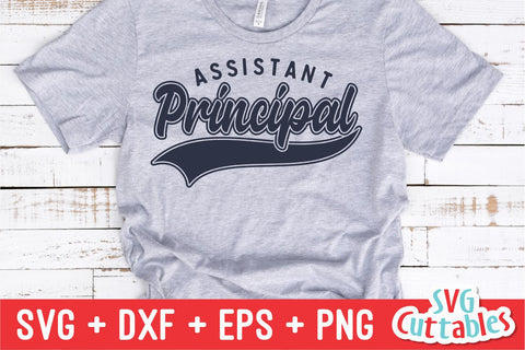 Assistant Principal svg - Principal Cut File - Swoosh - svg - dxf - eps - png - Cut File - Silhouette - Cricut - Digital Download SVG Svg Cuttables 