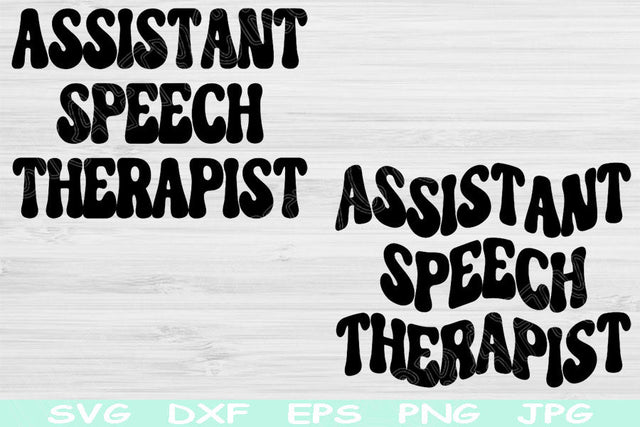 Assistant Speech Therapist Svg, AST Svg, Dxf, Eps Png Instant Digital Download Design Svg For Cricut, Glowforge, Silhouette Vector Cut Files SVG TiffsCraftyCreations 
