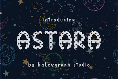 Astara Typeface Font Balevgraph Studio 