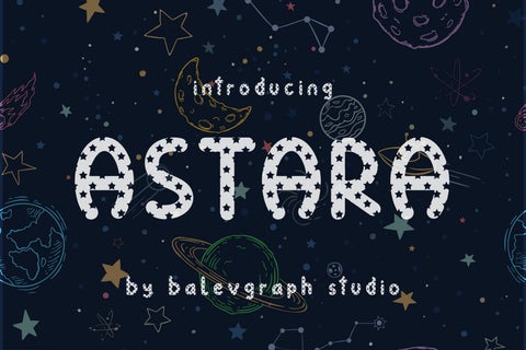 Astara Typeface Font Balevgraph Studio 